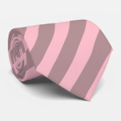 Stoffig Roos B48E92 / Roze FFC0CB Strepen Stropdas (Opgerold)