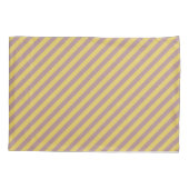 Stoffig Roos B48E92 / Sunset Yellow E6CB5F Stripes Kussensloop (Achterkant)