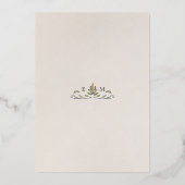 Stoffig Roos & Blauw Pimpernel Pattern William Mor Folie Uitnodiging (Achterkant)