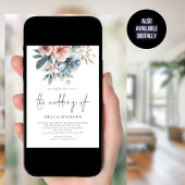 Stoffig Roos & Blauwe Bloemen 3 Foto's QR Code Huw Kaart