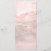 Stoffig Roos Bloemen Bruiloft Menu's (Achterkant)