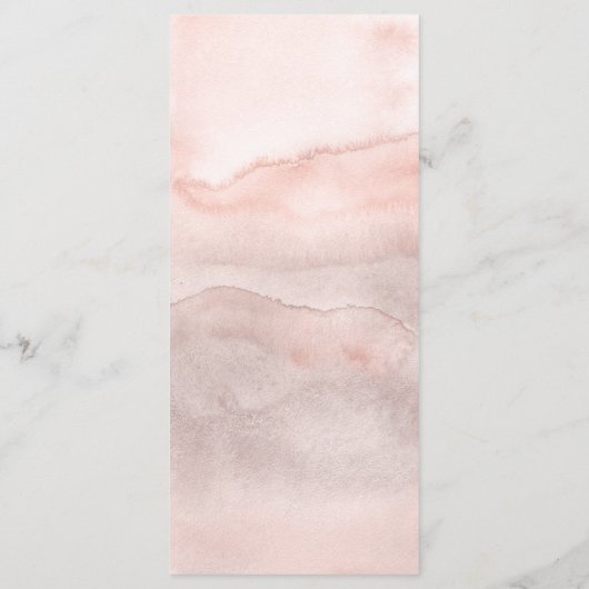  Stoffig Roos Bloemen Bruiloft Menu's (Achterkant)