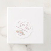 Stoffig Roos Bloemen Liefde & Bedankt Vrijgezellen Bedankjes Labels (In situ)