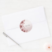 Stoffig Roos Bloemen Sticker (Envelop)