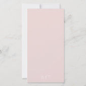 Stoffig roos bloemen waterverf bruiloft bedankkaart (Achterkant)