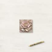 Stoffig Roos Bloemennotities Post-it® Notes (Op bureau)