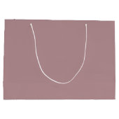 Stoffig roos botanische kam monogram bruiloft groot cadeauzakje (Achterkant)