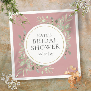 Stoffig Roos Elegant Goud Groen Vrijgezellenfeest Servet