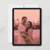 Stoffig Roos Elegant Minimalistische Foto Save the Save The Date (Voorkant)