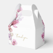 Stoffig Roos Elegant Moderne Bloembevestiging Bedankdoosjes (Achterkant)