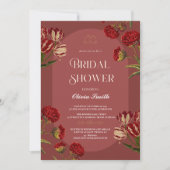 Stoffig roos Elegant vrijgezellenfeest, stoffige r Kaart (Voorkant)