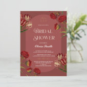 Stoffig roos Elegant vrijgezellenfeest, stoffige r Kaart (Staand voorkant)