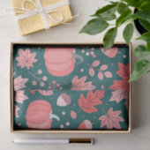 Stoffig Roos en Blauwgroen Autumn Harvest Thanksgi Tissuepapier (Geschenk)