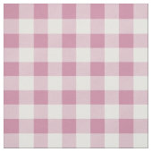 Stoffig Roos en White Gingham Plaid Stof (Swatch)