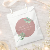 Stoffig Roos Eucalyptus Wedding Favoriet Gift Bag Bedankzakje (Geknipt)