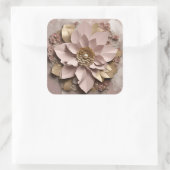 Stoffig Roos Floral - Sticker (Tas)