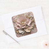 Stoffig Roos Floral - Stickers (Envelop)