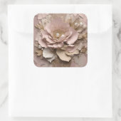 Stoffig Roos Floral - Stickers (Tas)