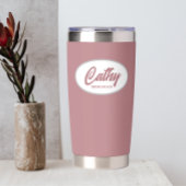 Stoffig Roos gestileerde bruiloft bruidsmeisje Geïsoleerde Drinkbeker