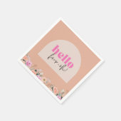 Stoffig Roos hallo floraal "Four-oh" Servet (Hoek)