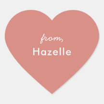 Stoffig roos hartvorm sticker van valentijns