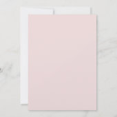 Stoffig Roos & Ivoor Champagne Shimmer Wedding Kaart (Achterkant)