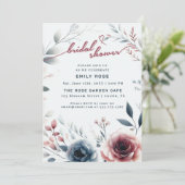 Stoffig Roos & Ivoor Vrijgezellenfeest Uitnodigen Bedankkaart (Staand voorkant)