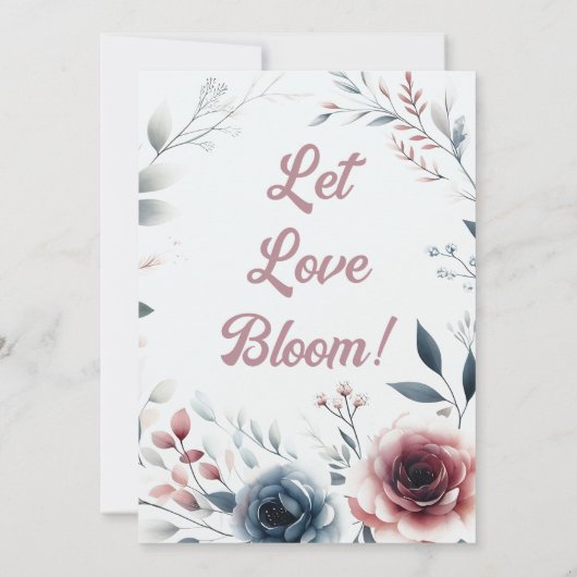 Stoffig Roos & Ivoor Vrijgezellenfeest Uitnodigen Bedankkaart (Achterkant)