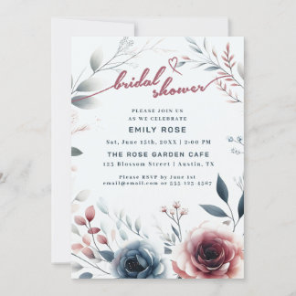 Stoffig Roos & Ivoor Vrijgezellenfeest Uitnodigen Bedankkaart