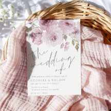 Stoffig Roos Mauve Blush Bloemen Waterverf bruilof