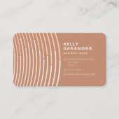 Stoffig Roos Roze Modern Abstract Visitekaartje (Voorkant)