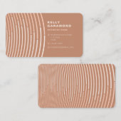 Stoffig Roos Roze Modern Abstract Visitekaartje (Voorkant / Achterkant)