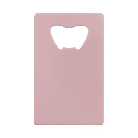Stoffig Roos Roze Romantisch Gepersonaliseerde bru Creditkaart Flessenopener (Achterkant)