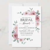 Stoffig Roos Roze Vrijgezellenfeest Bloemen groen Kaart (Voorkant)