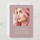  stoffig Roos twee foto afstudeerfeest Kaart (Achterkant)