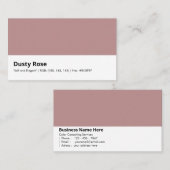 Stoffig Roos | "Zacht en elegant" Visitekaartje (Voorkant / Achterkant)