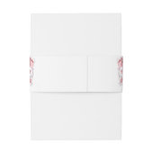 Stoffig Roze Aquarel Bloemen Bruiloft Uitnodigingen Wikkel (Achterkant Voorbeeld)