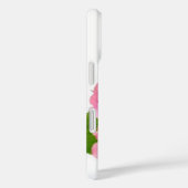 Stoffig roze blauw geel groen bloemenhortensia's Case-Mate iPhone case (Achterkant / Rechts)