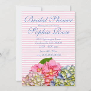 Stoffig roze blauw geel groen bloemenhortensia's kaart