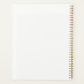 Stoffig roze blauw geel groen bloemenhortensia's planner (Achterkant)