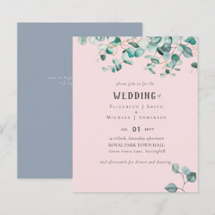 Stoffig Roze Blauwe Eucalyptus BUDGET BRUILOFT Uit