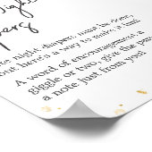 Stoffig Roze Bloemen Greenery Late Night Luiers Poster (Hoek)