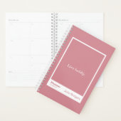 Stoffig Roze Blok Citaat Kleine Planner (Display)