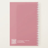 Stoffig Roze Blok Citaat Kleine Planner (Achterkant)