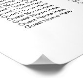 Stoffig Roze Boho Floral 29 Tafels Trouwstoelen Poster (Hoek)