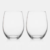 Stoffig Roze Bow Stemloos Wijnglas Zonder Voet (Links)