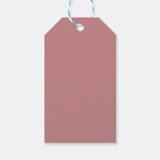 Stoffig Roze Cadeaulabel (Voorkant)