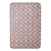 Stoffig roze Chevron patroon Badmat (Voorkant Verticaal)