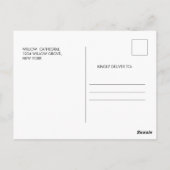 Stoffig roze doopsel foto briefkaart (Achterkant)