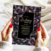 Stoffig Roze en Grijze Bloemen Elke Leeftijd Verja Kaart